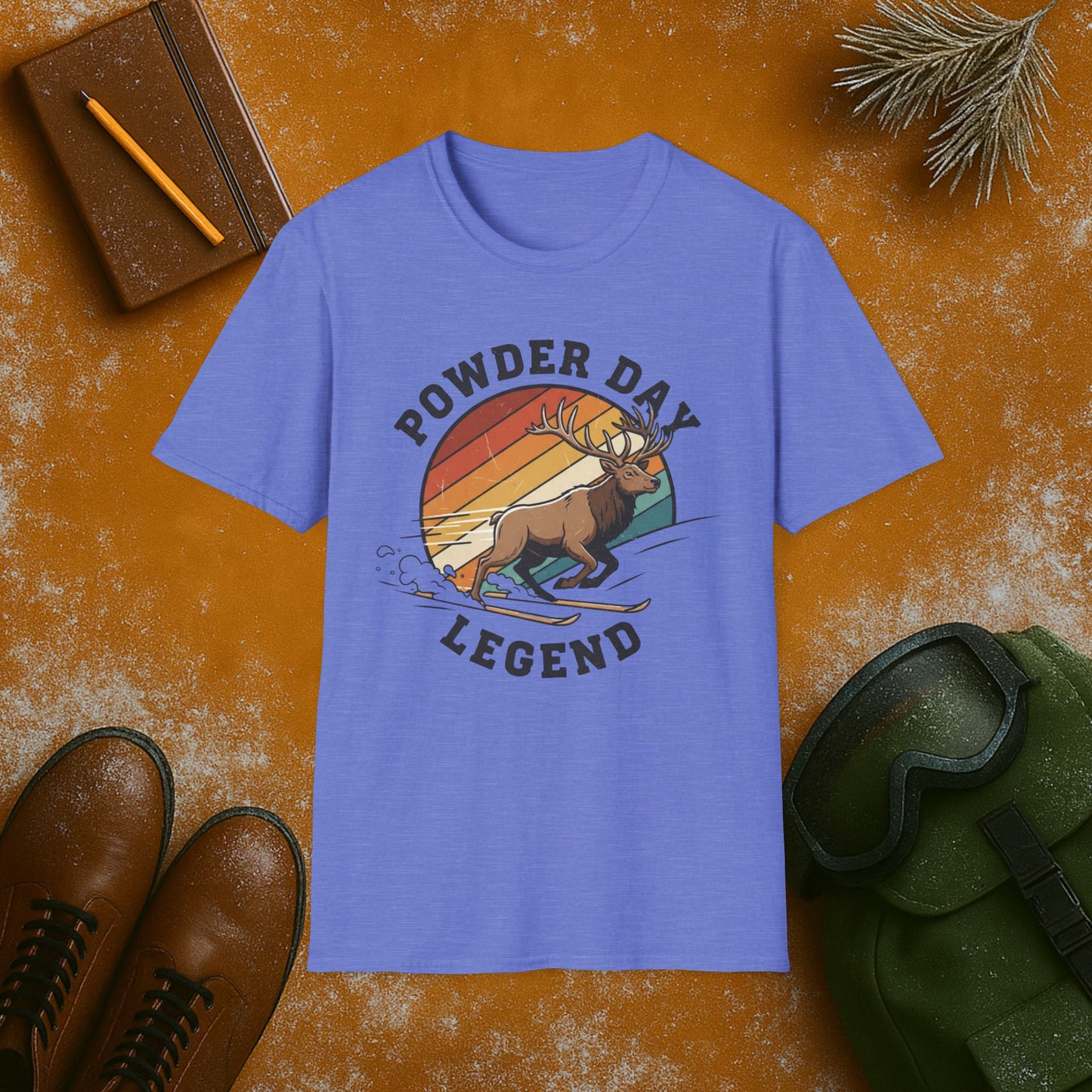 Powder Day Legend Elk T-Shirt