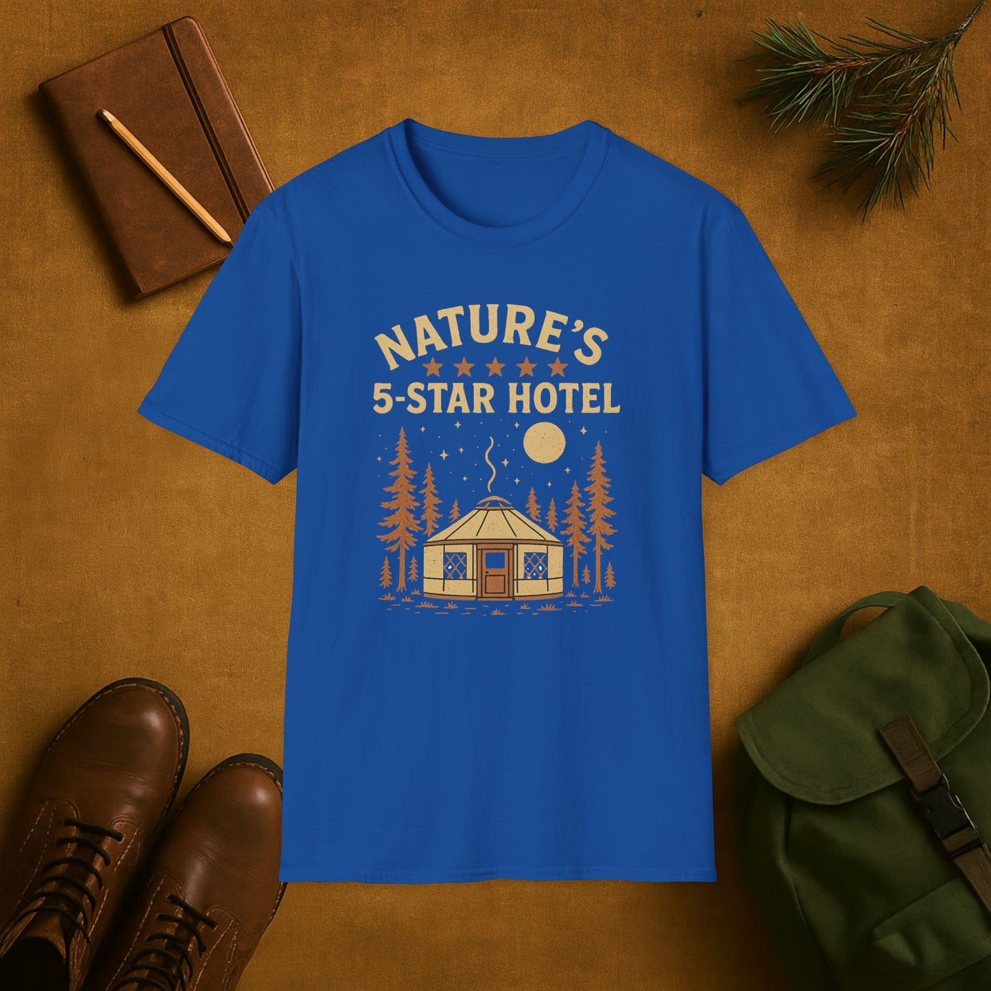 Nature's 5-Star Hotel Yurt Camping T-Shirt