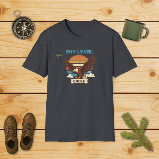 8-Bit Sky Level Eagle T-Shirt