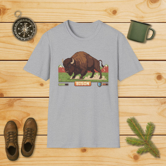 8-Bit Plains Guardian Bison T-Shirt
