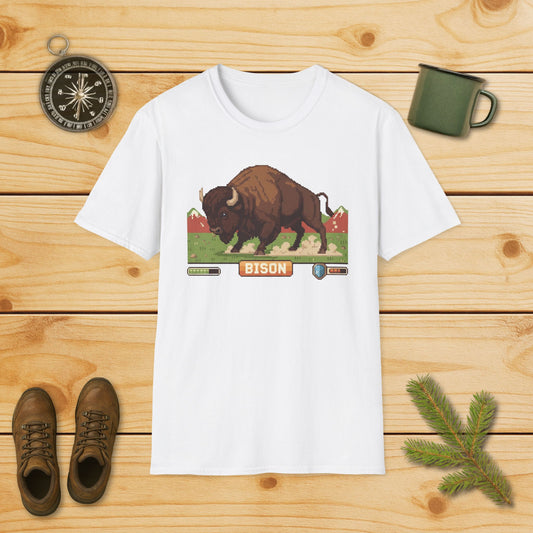 8-Bit Plains Guardian Bison T-Shirt