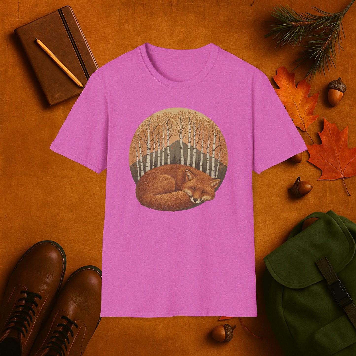 Sleepy Fox Fall Aspens T-Shirt