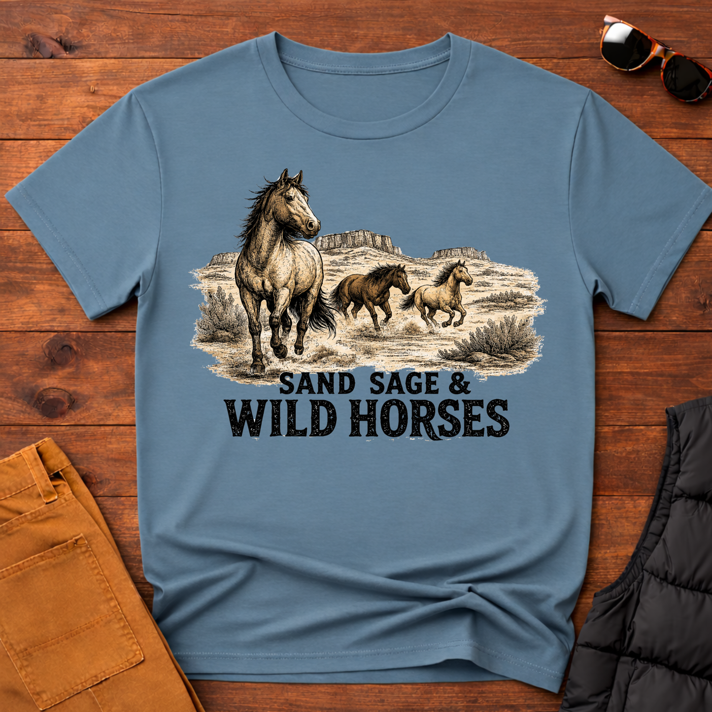 Sand Sage & Wild Horses T-Shirt