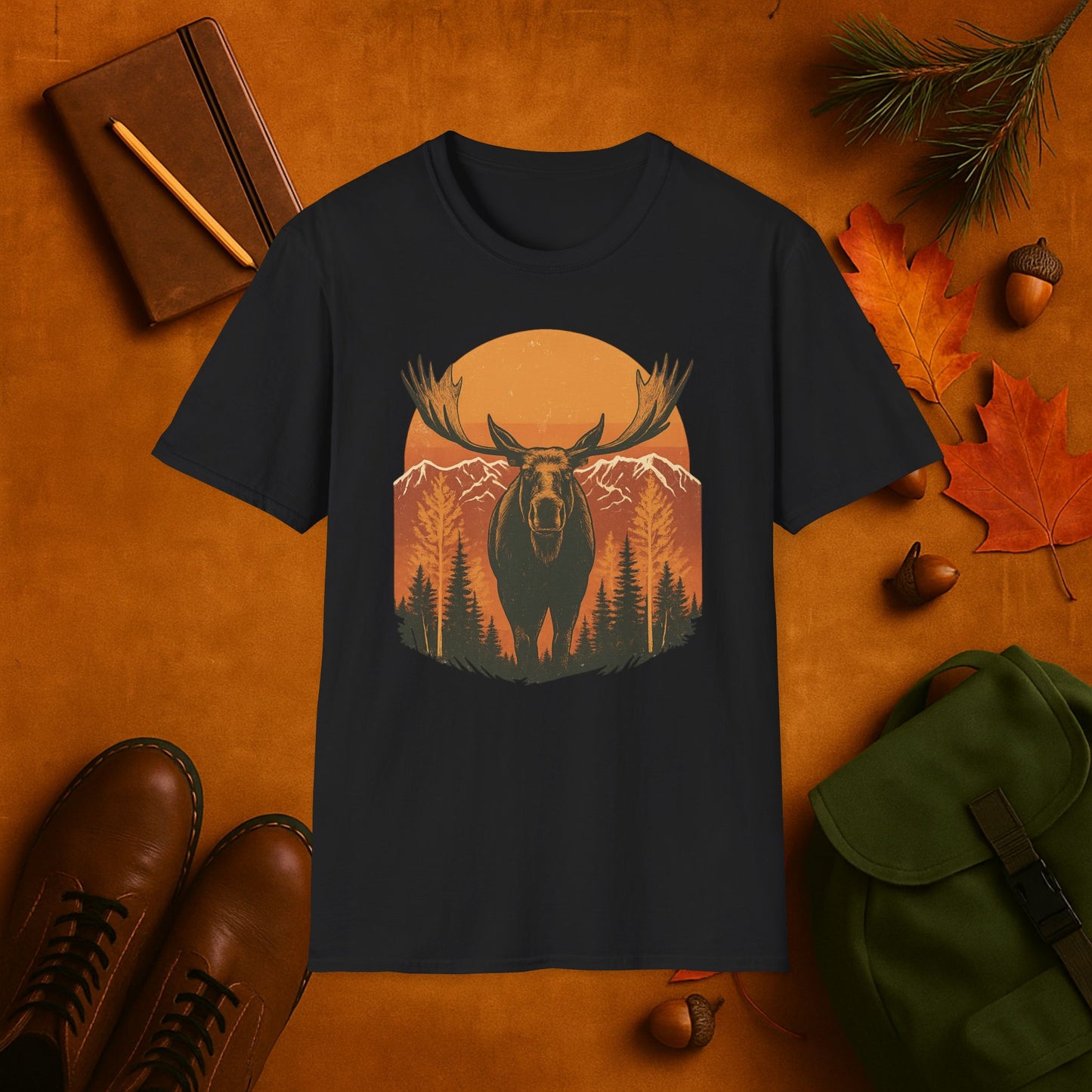 Moose Harvest Moon T-Shirt