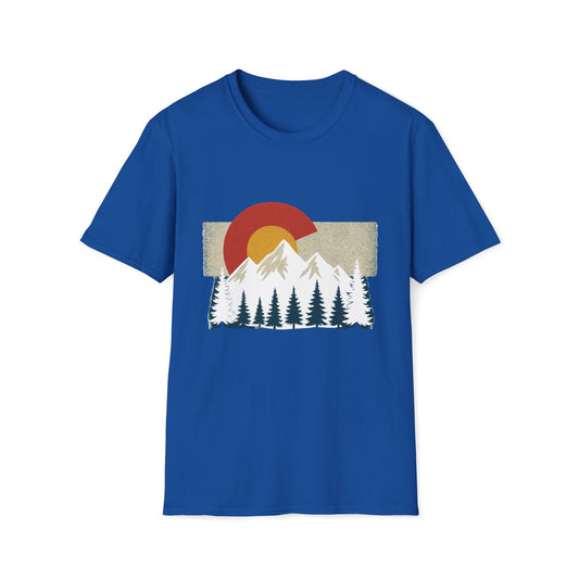 Colorado Flag Mountain T-Shirt