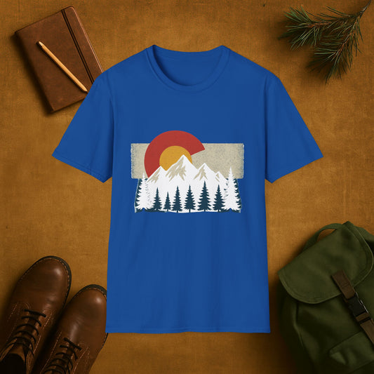 Colorado Flag Mountain T-Shirt