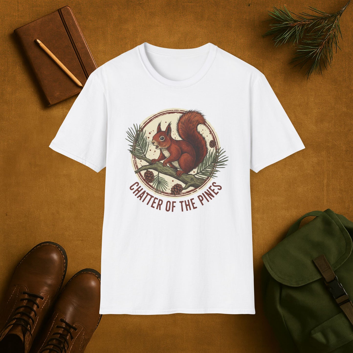 Chatter of the Pines Squirrel T-Shirt