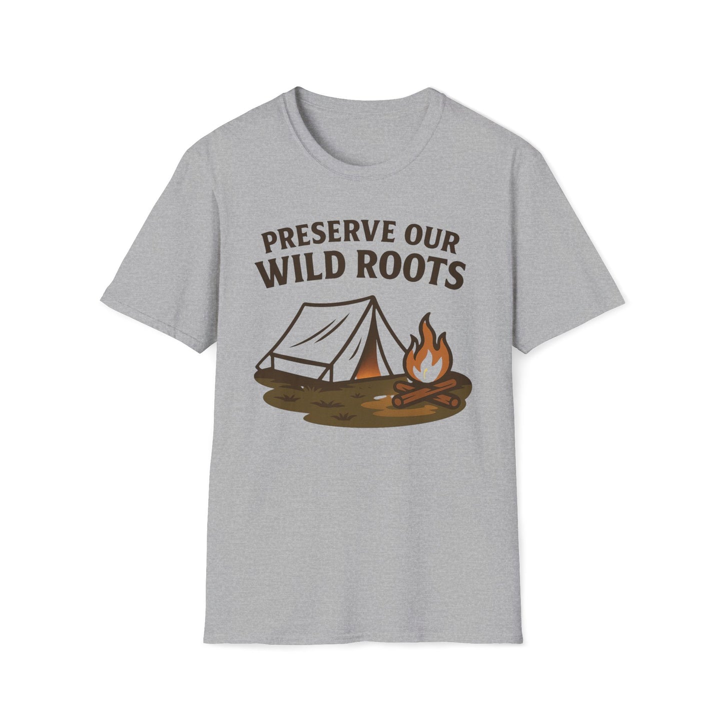 Preserve Our Wild Roots Camping T-Shirt