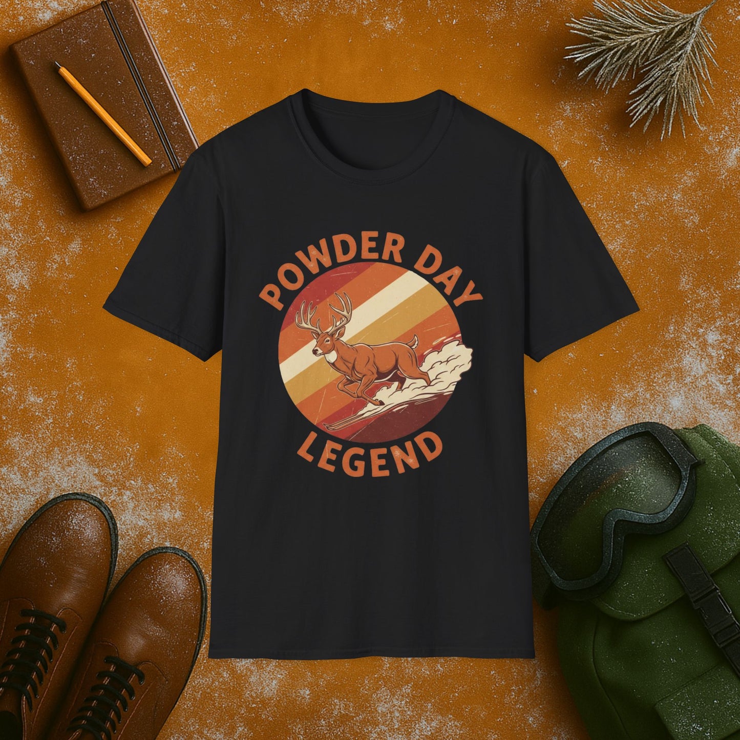 Powder Day Legend Buck T-Shirt