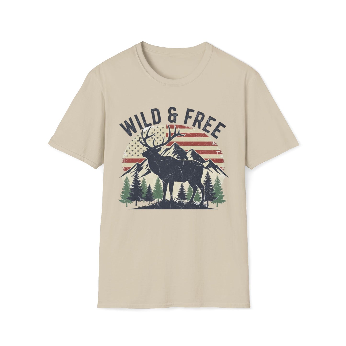 Wild And Free Elk T-Shirt