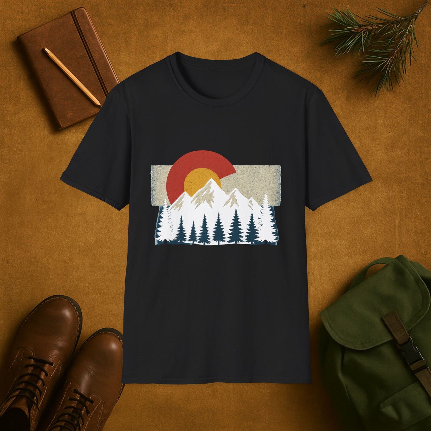 Colorado Flag Mountain T-Shirt
