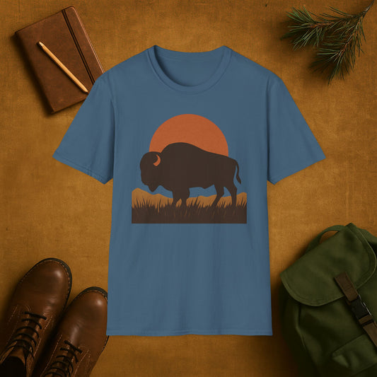 Buffalo Harvest Moon T-Shirt