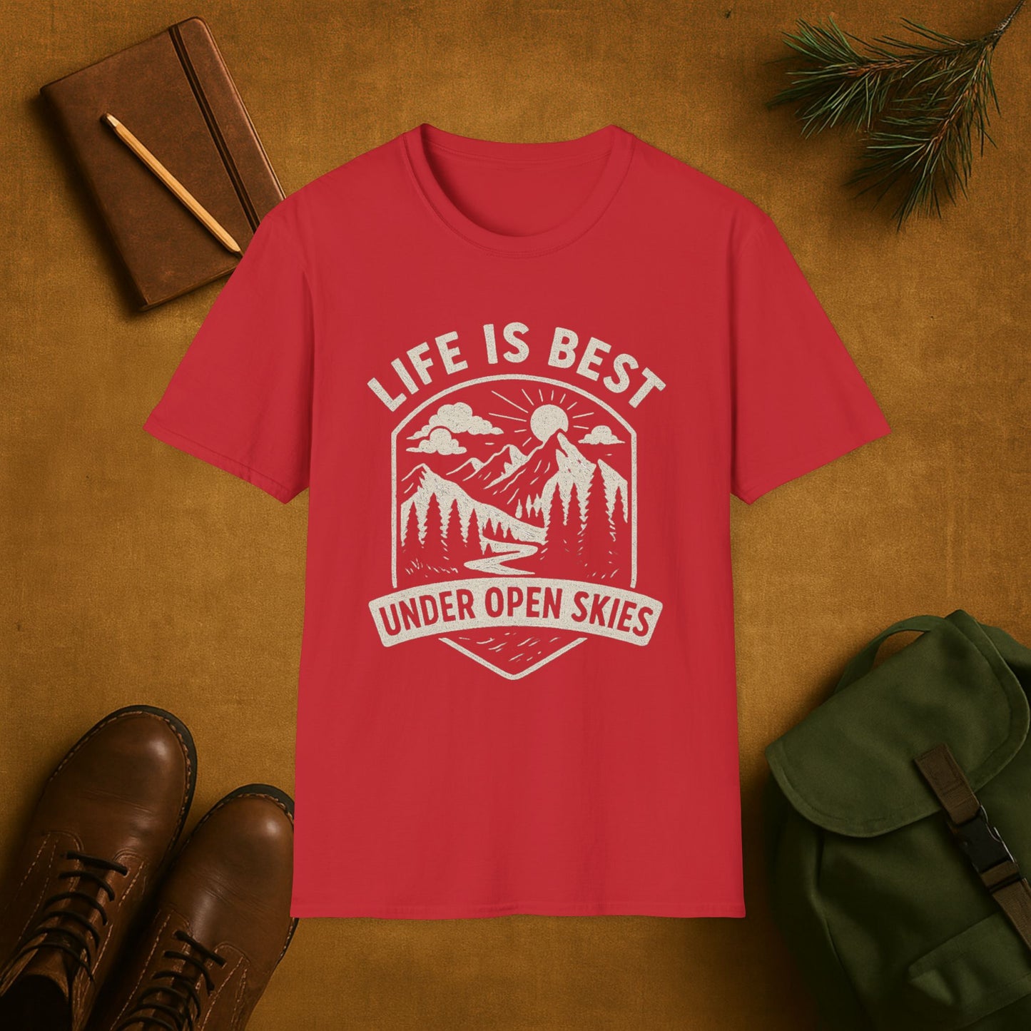 Life Is Best Under Open Skies T-Shirt