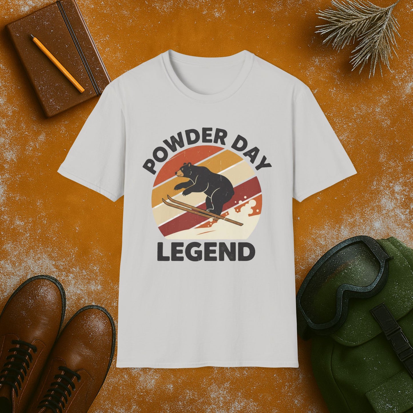 Powder Day Legend Black Bear T-Shirt