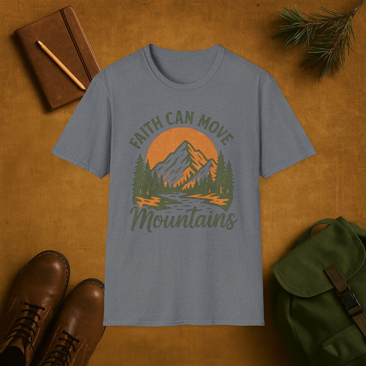 Faith Can Move Mountains Christian T-Shirt