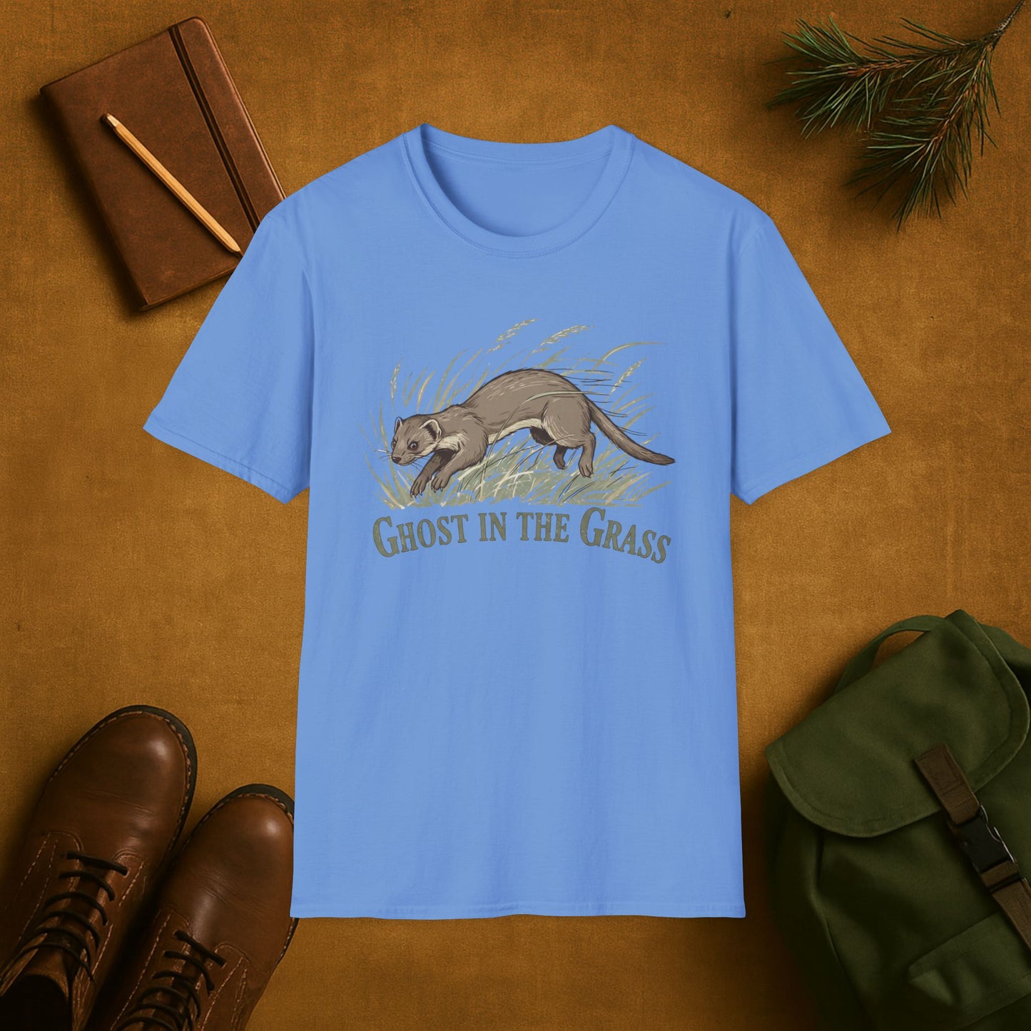 Ghost in the Grass Weasel T-Shirt