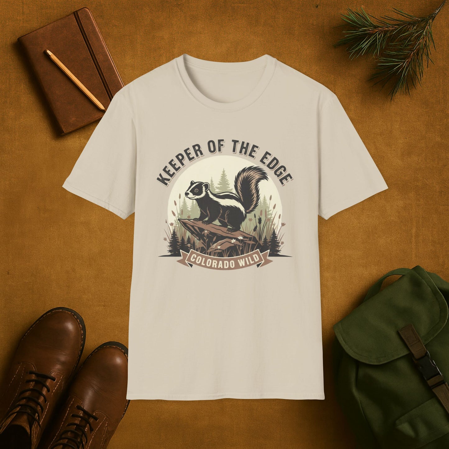 Keeper of the Edge Colorado Wild Skunk T-Shirt