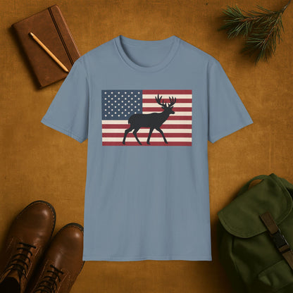 Old Glory Buck T-Shirt