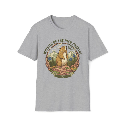 Whistle of the High Country- Yellow Bellied Marmot T-Shirt