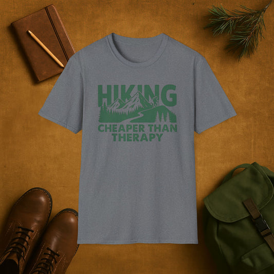 Hiking Cheaper Than Therapy T-Shirt