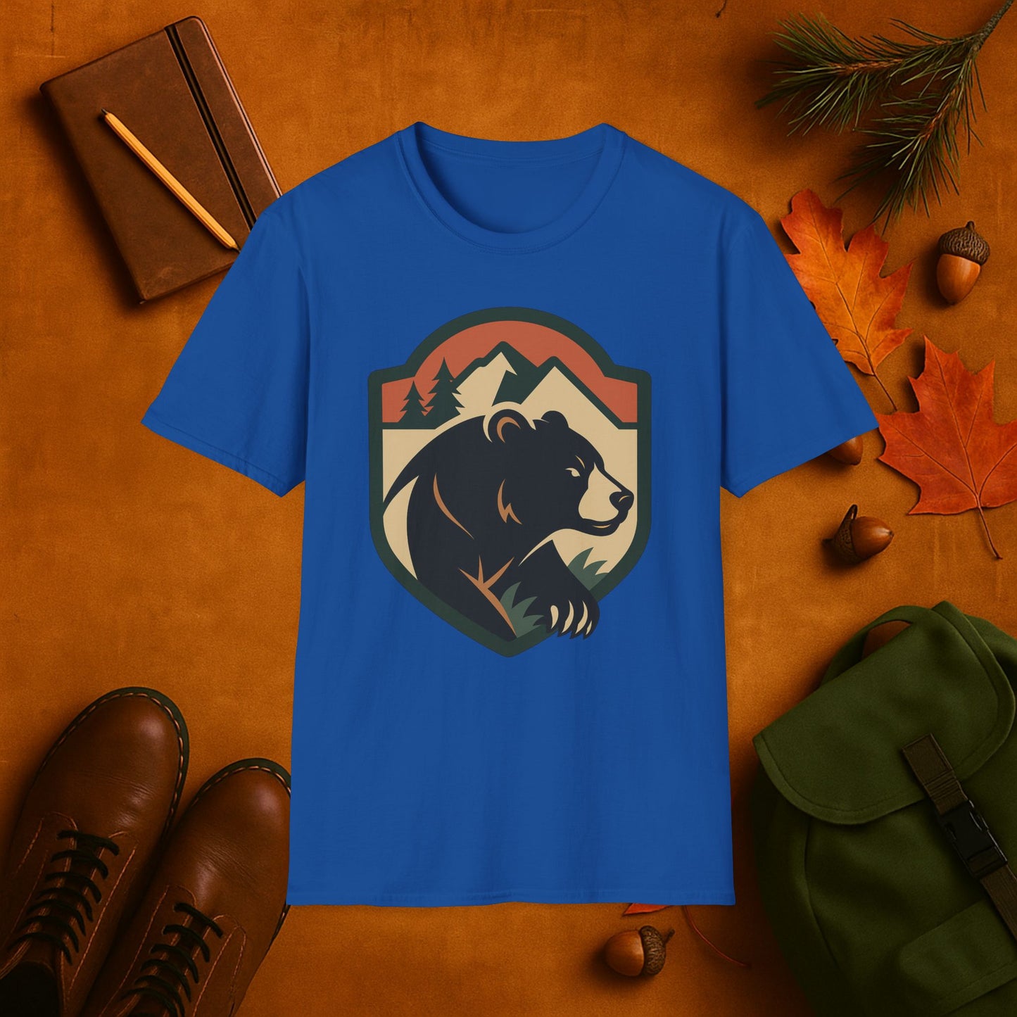 Bear Fall Badge T-Shirt