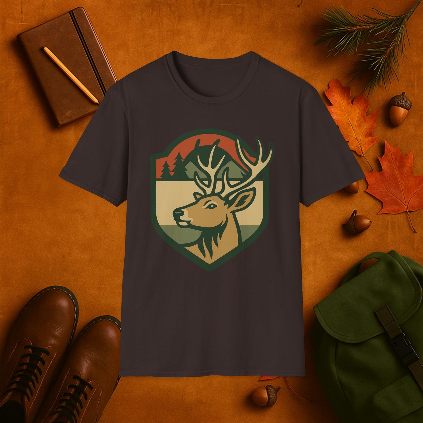 Fall Badge Buck T-Shirt