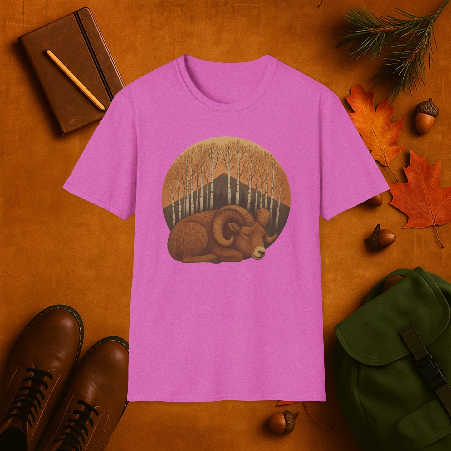 Sleepy Ram Fall Aspens T-Shirt