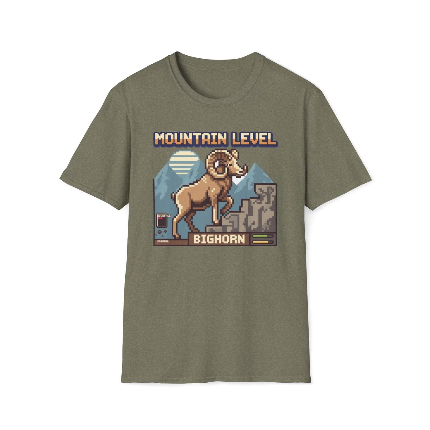 8-Bit Bighorn Mountain Level T-Shirt
