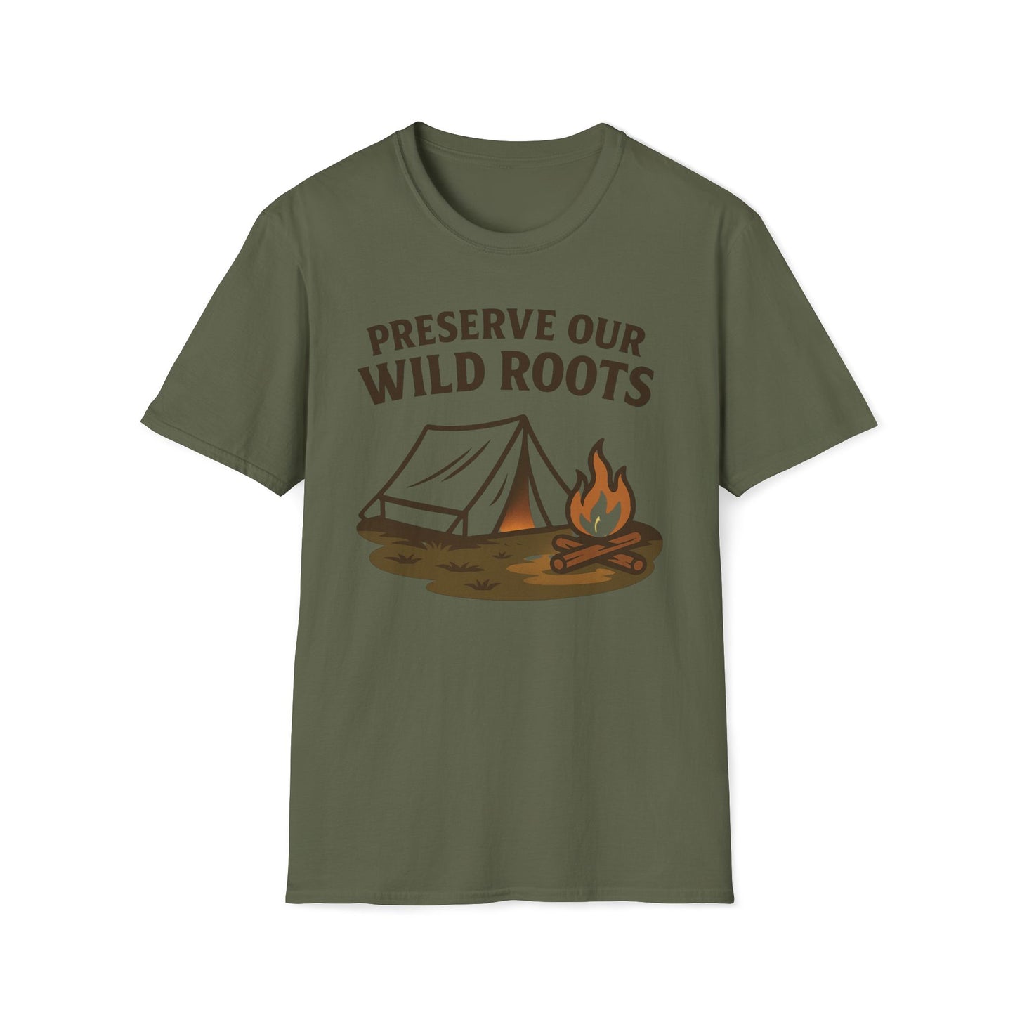 Preserve Our Wild Roots Camping T-Shirt