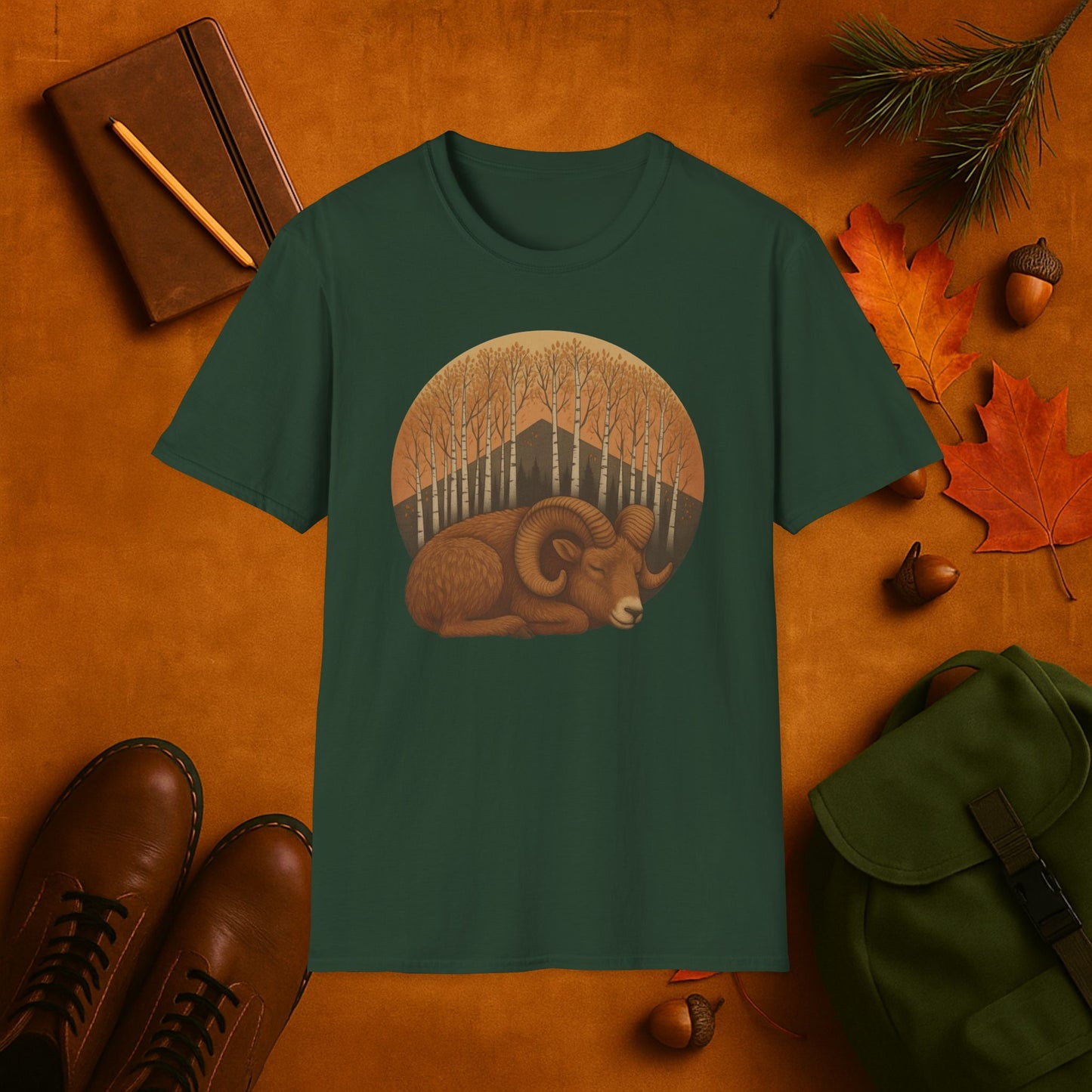 Sleepy Ram Fall Aspens T-Shirt