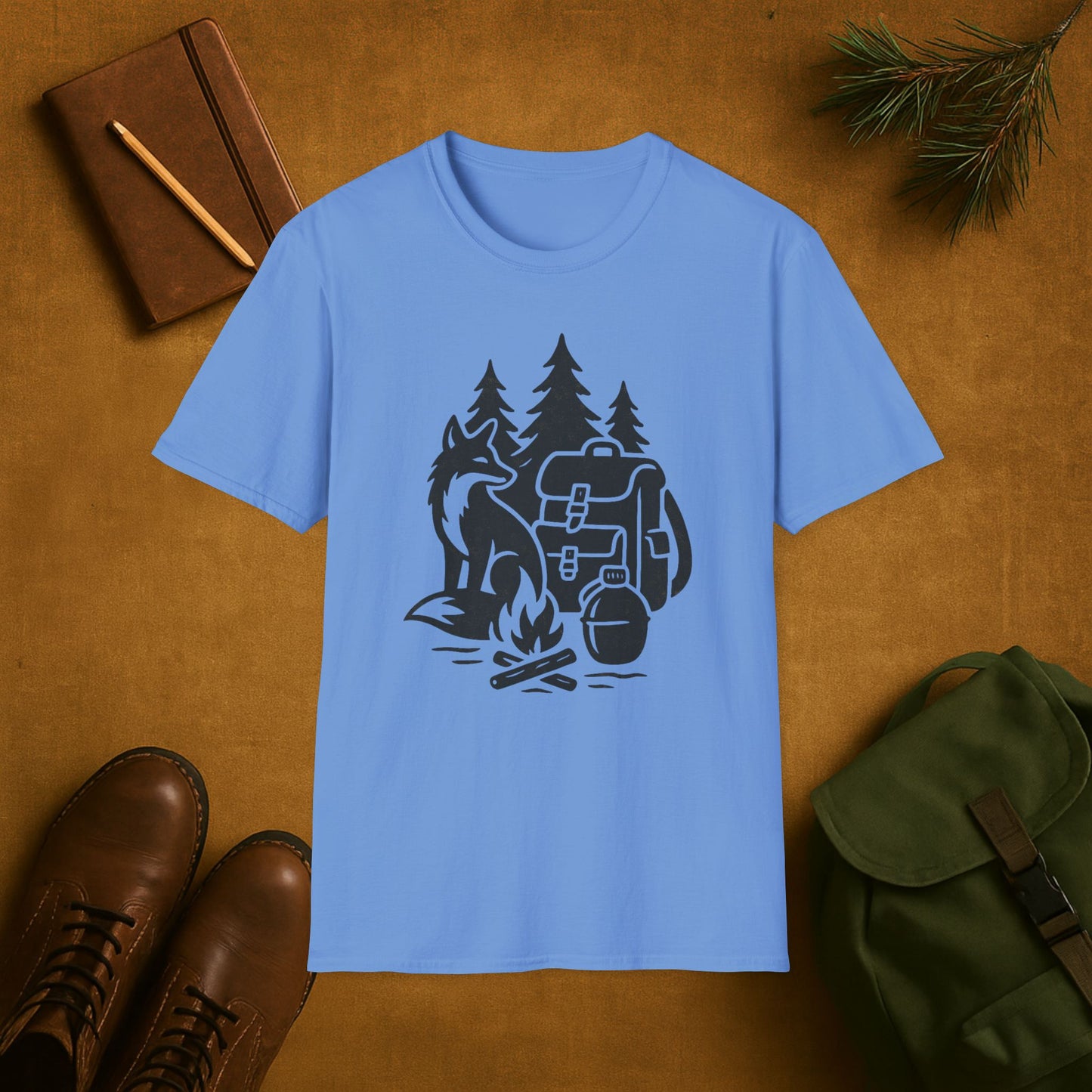 Fox Campfire Survival Adventure T-Shirt