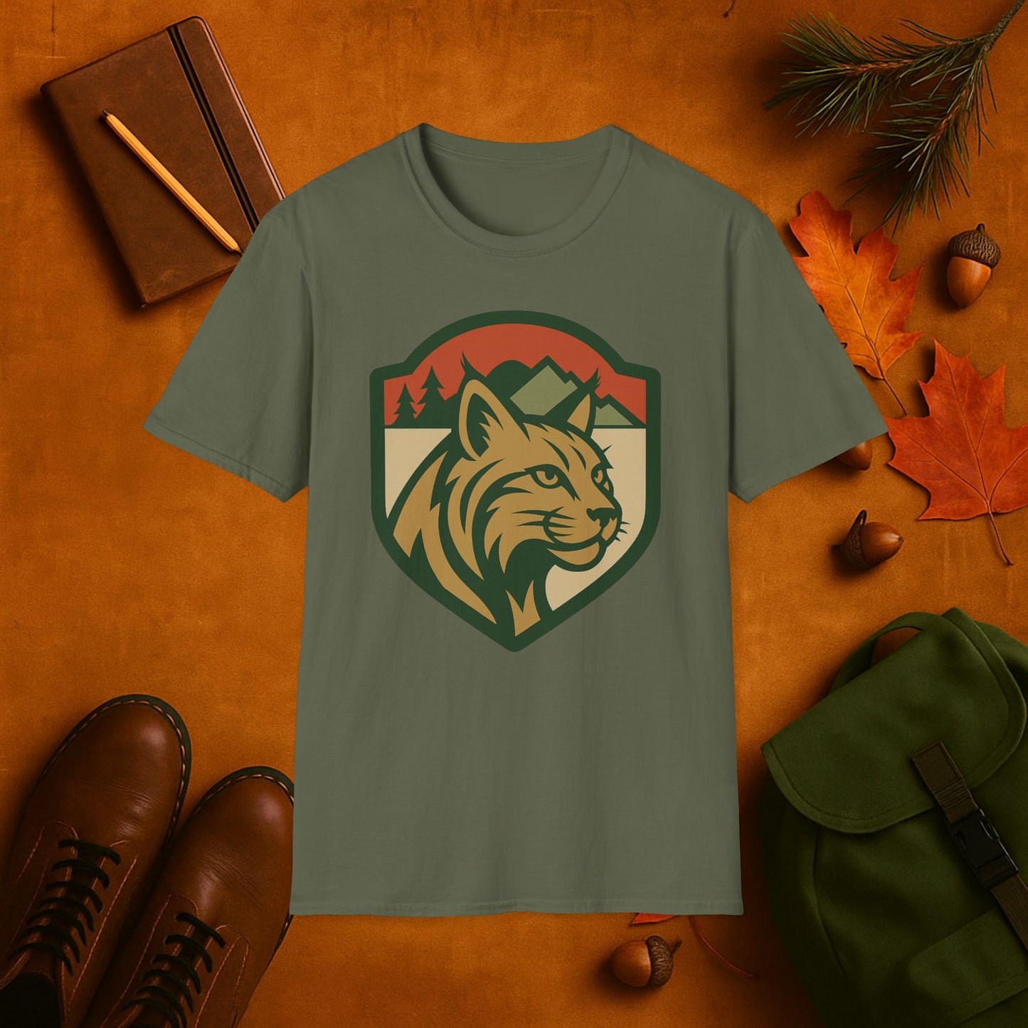 Lynx Fall Badge T-Shirt