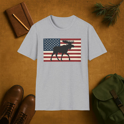 Old Glory Moose T-Shirt