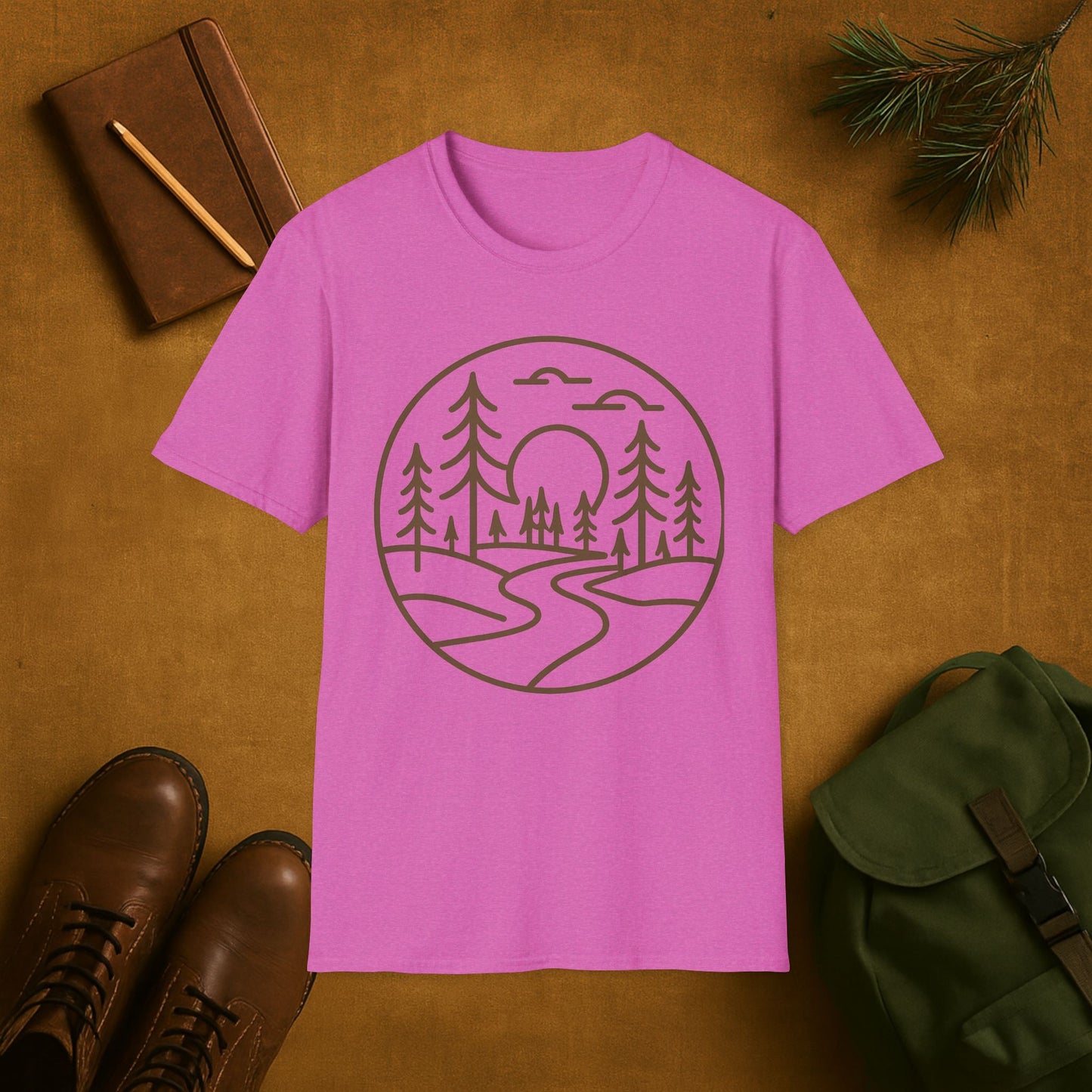 Sunset Pines Minimalist T-Shirt
