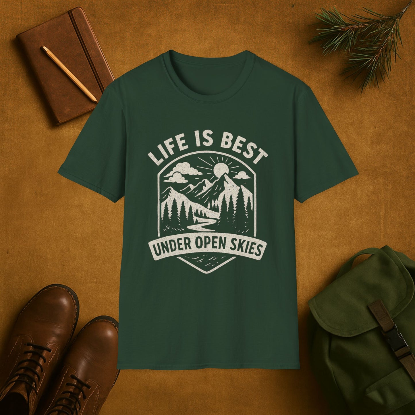 Life Is Best Under Open Skies T-Shirt
