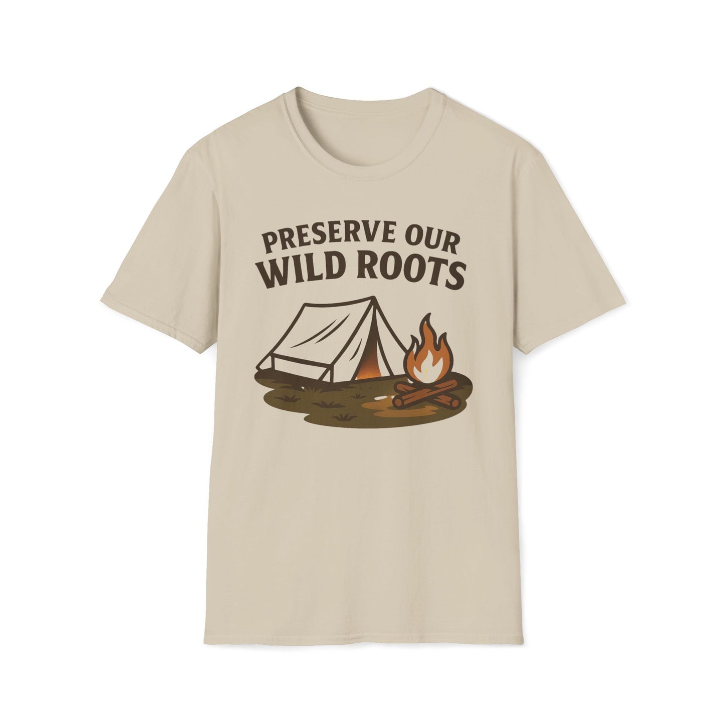 Preserve Our Wild Roots Camping T-Shirt