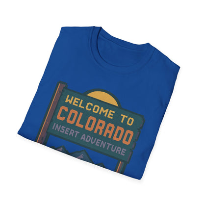 Welcome to Colorado Insert Adventure T-Shirt