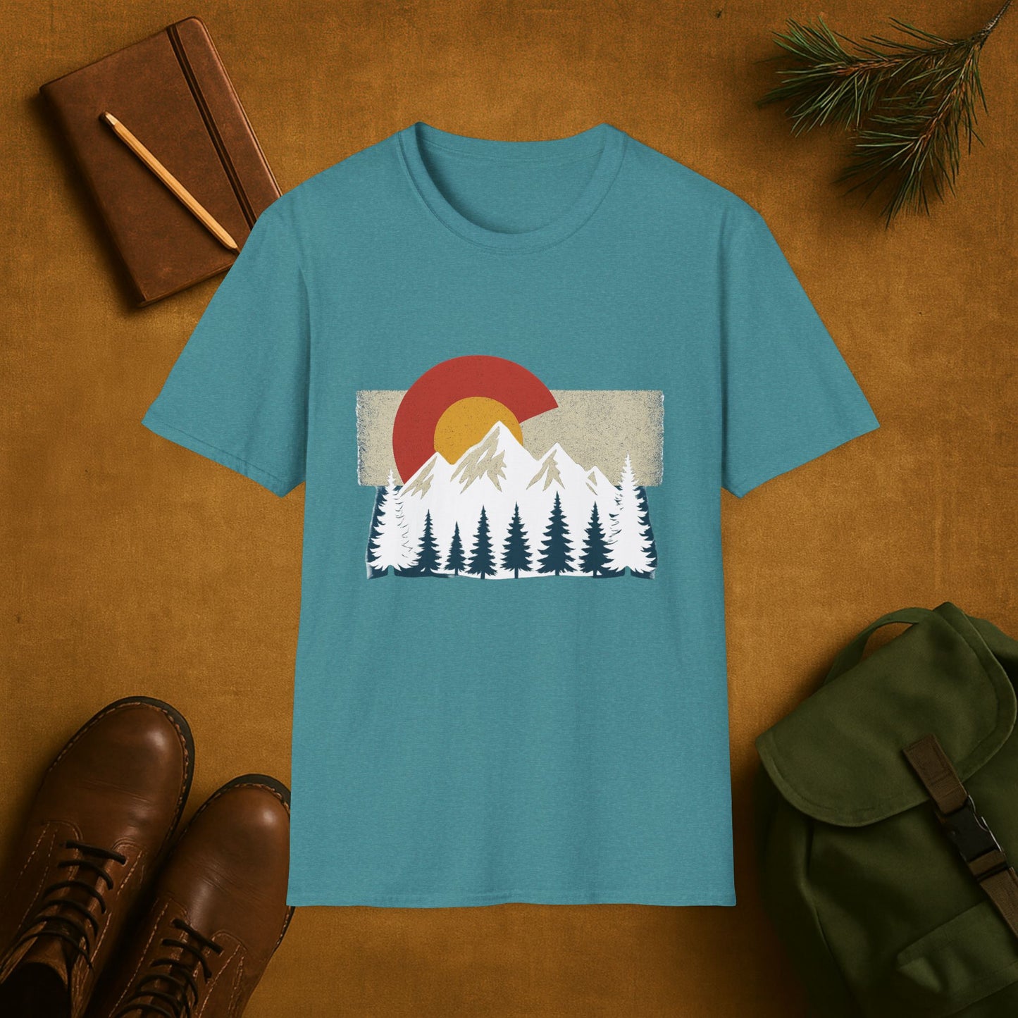 Colorado Flag Mountain T-Shirt