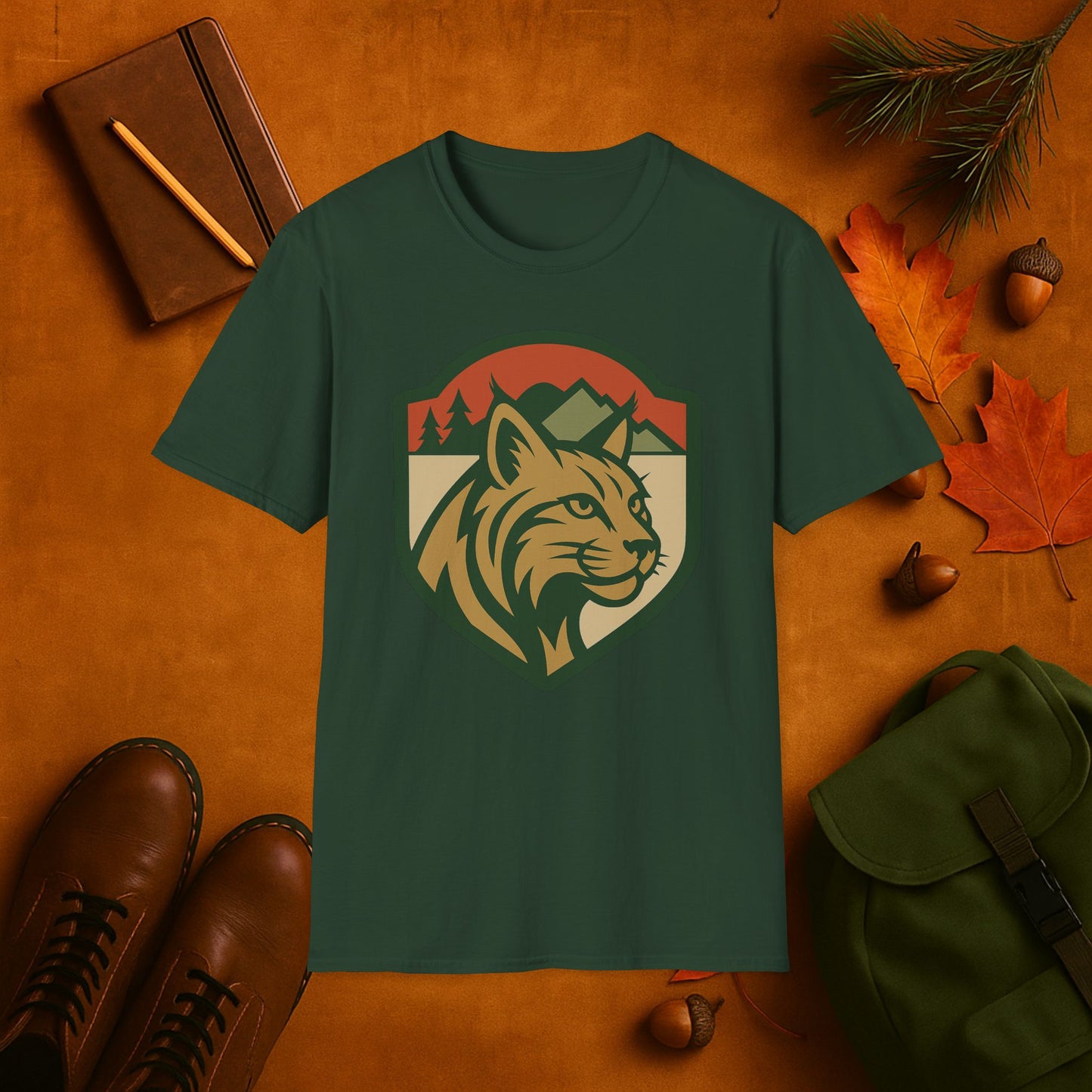Lynx Fall Badge T-Shirt