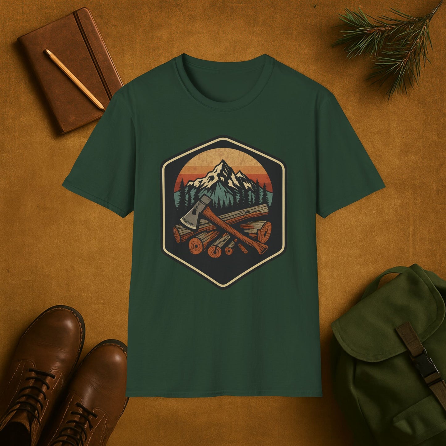 Mountain Logging Axe T-Shirt