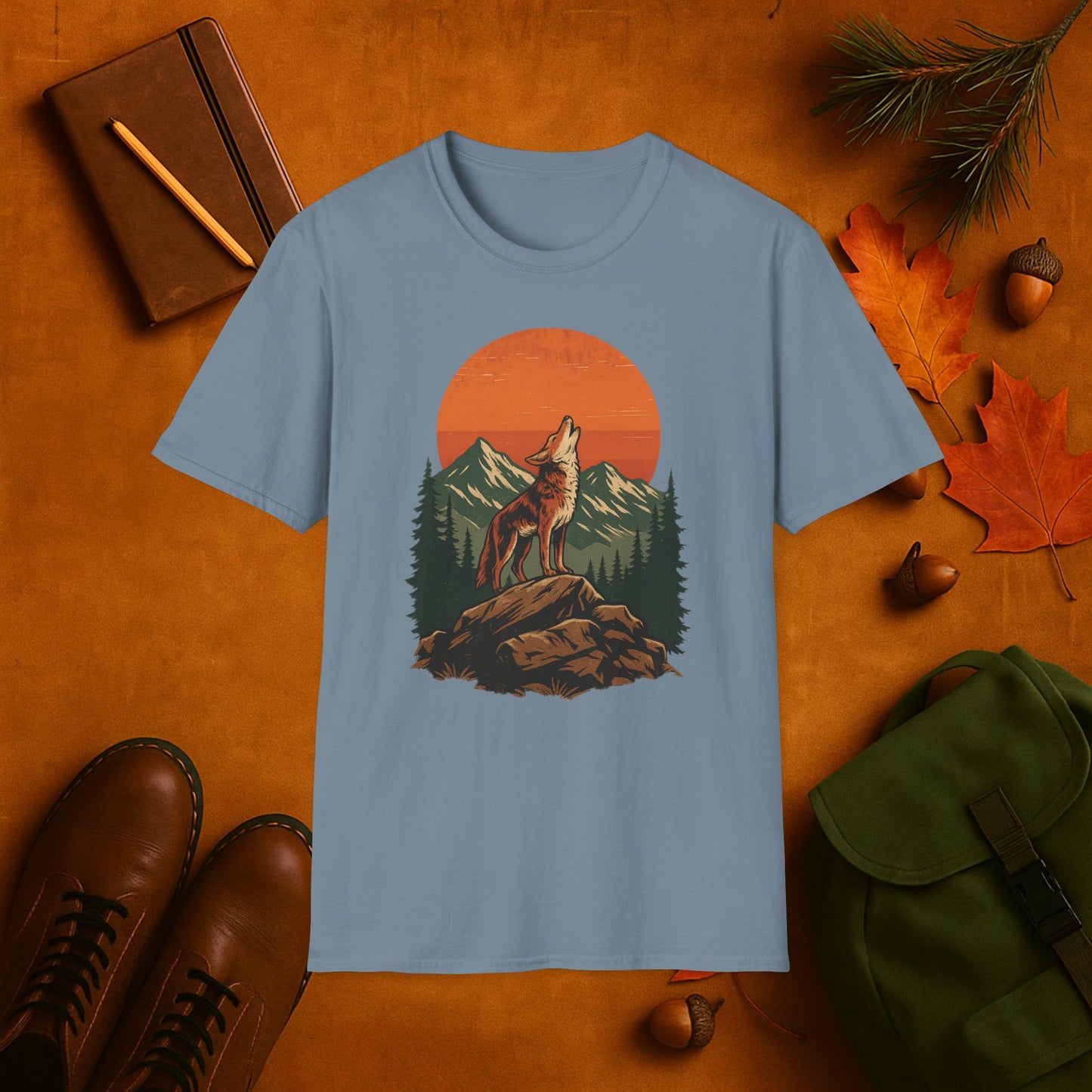 Coyote Harvest Moon T-Shirt