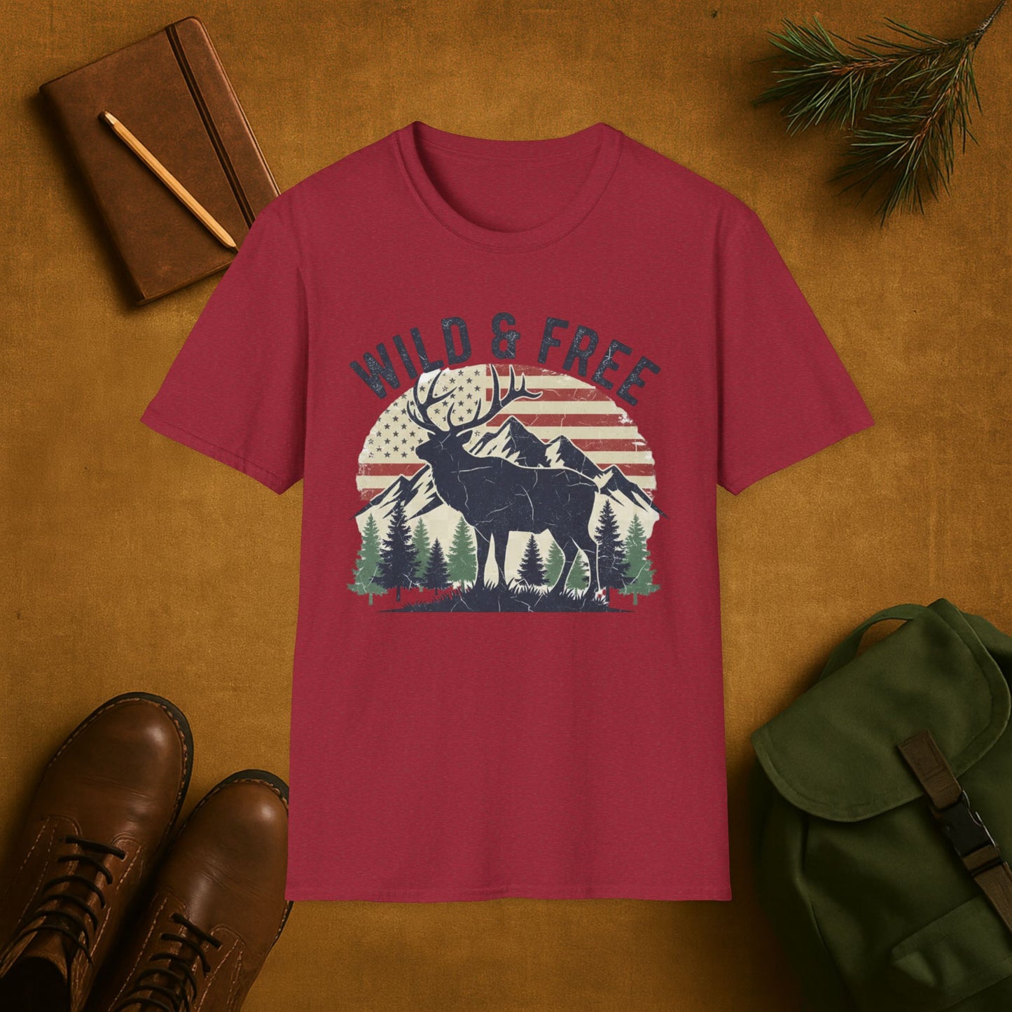 Wild And Free Elk T-Shirt