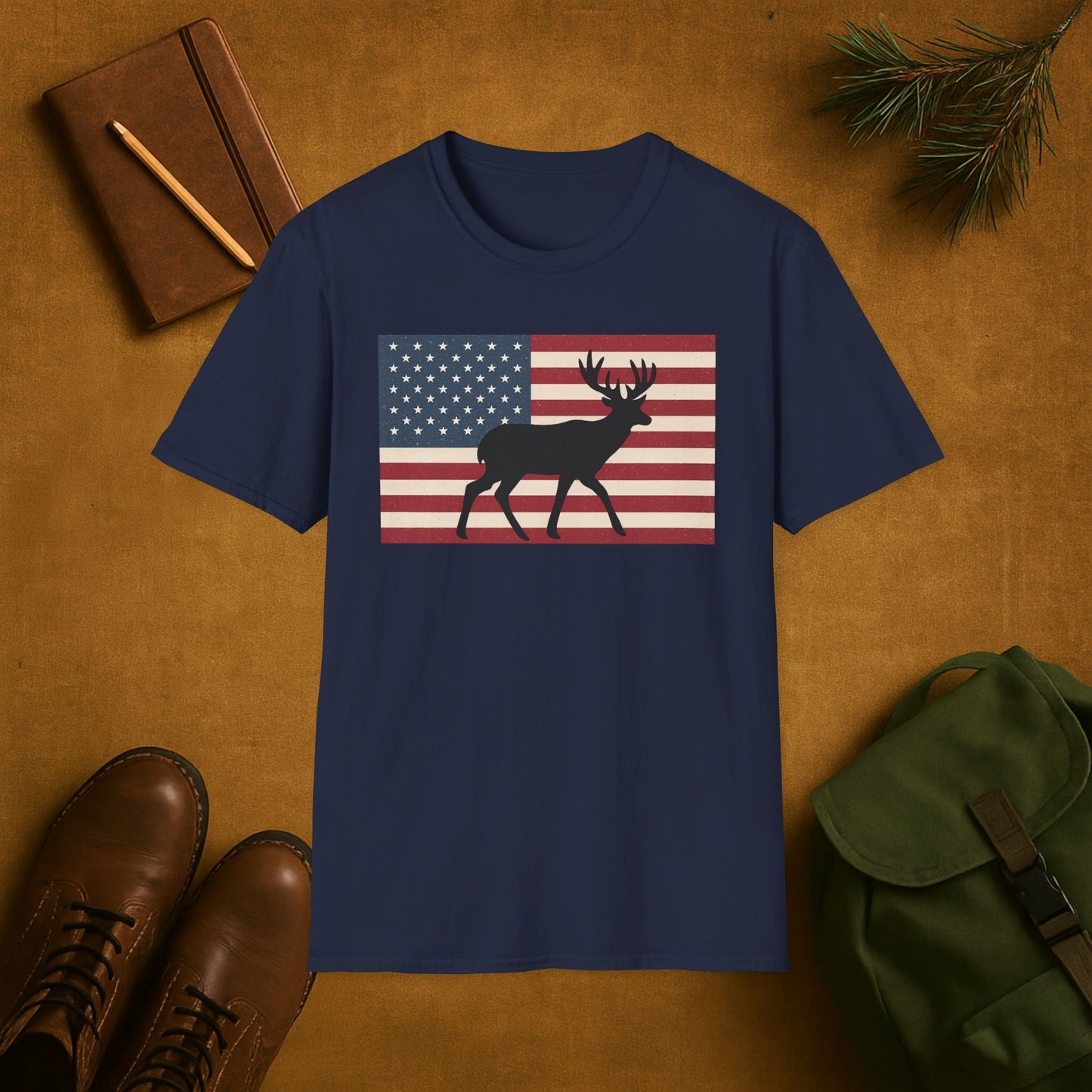 Old Glory Buck T-Shirt