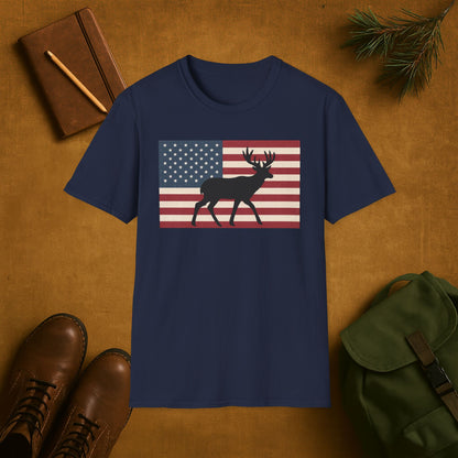 Old Glory Buck T-Shirt