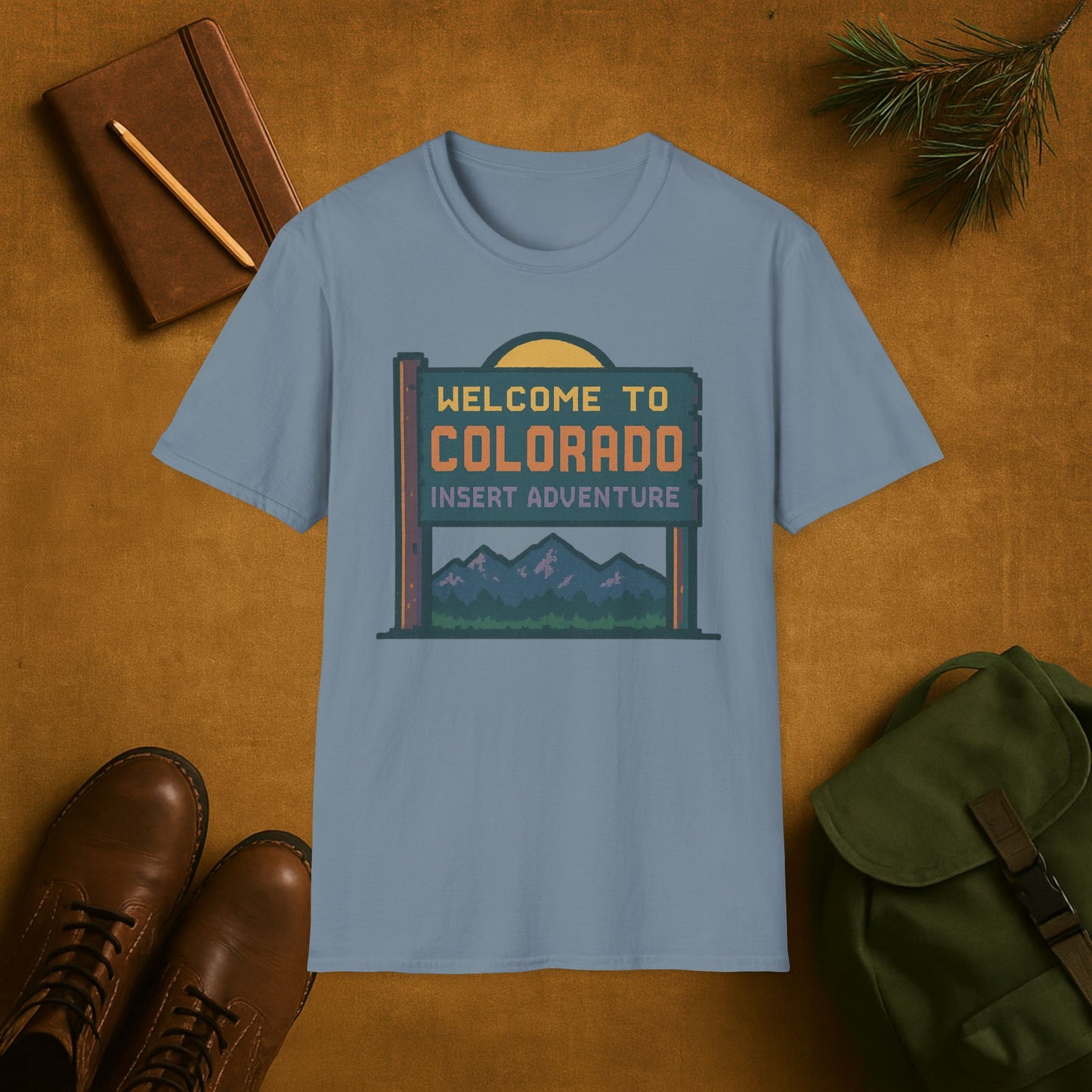 Welcome to Colorado Insert Adventure T-Shirt