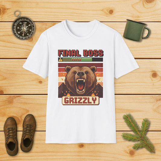 8-Bit Final Boss Grizzly T-Shirt