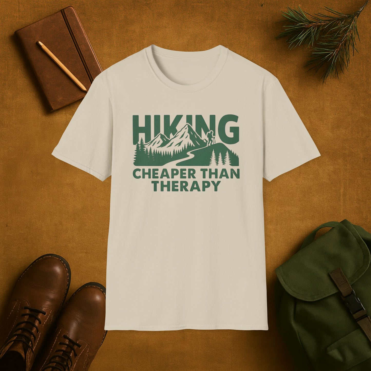 Hiking Cheaper Than Therapy T-Shirt