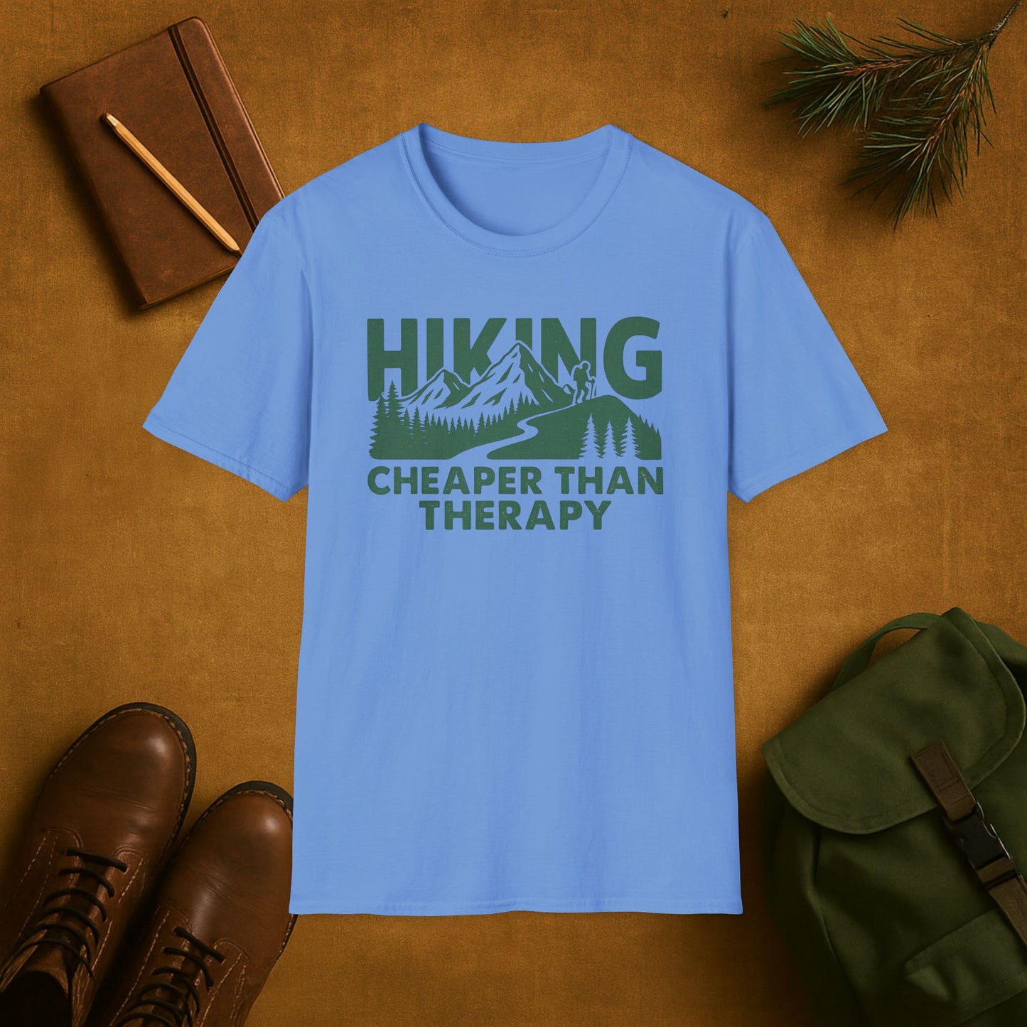 Hiking Cheaper Than Therapy T-Shirt