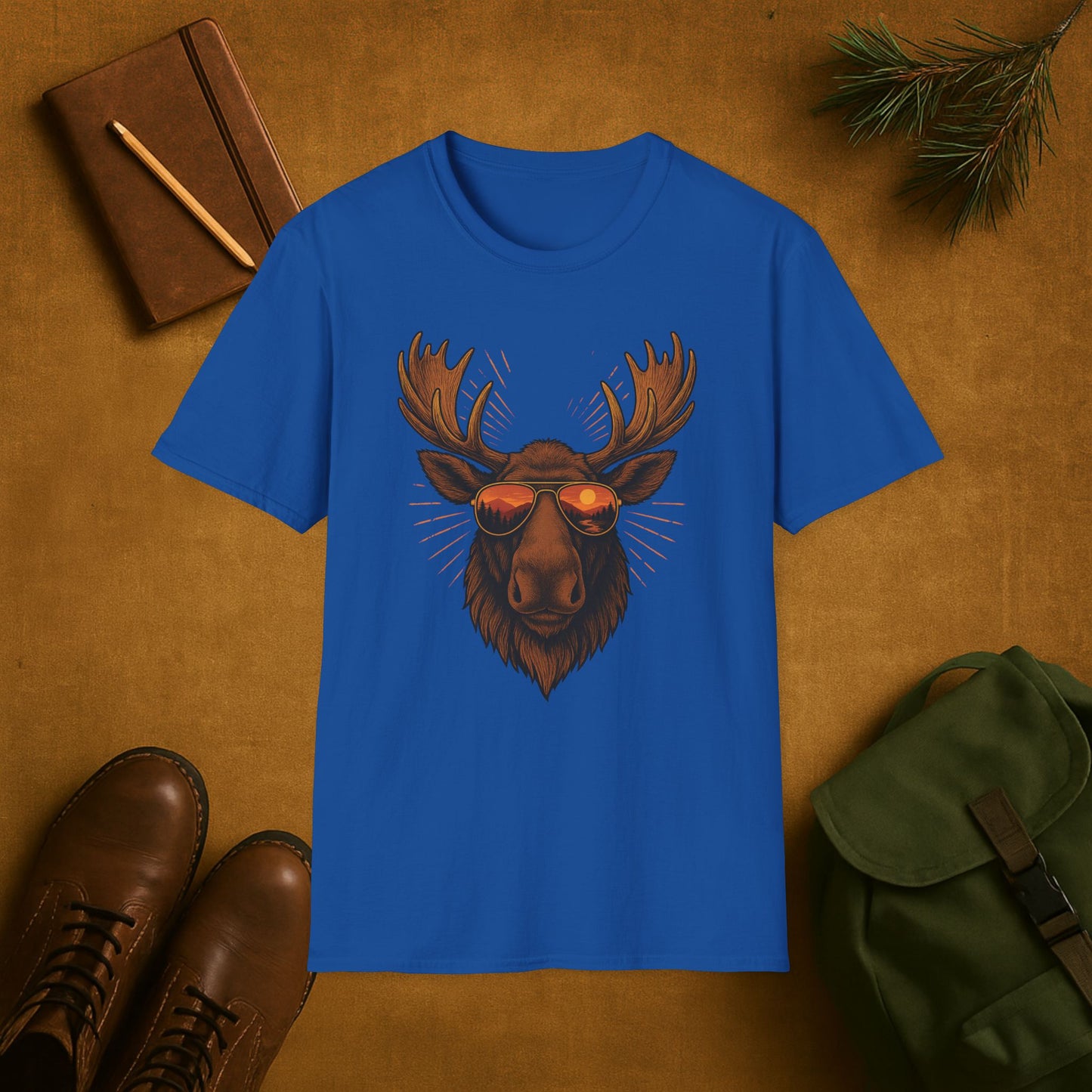 Chill Moose Vibes Sunglasses T-Shirt