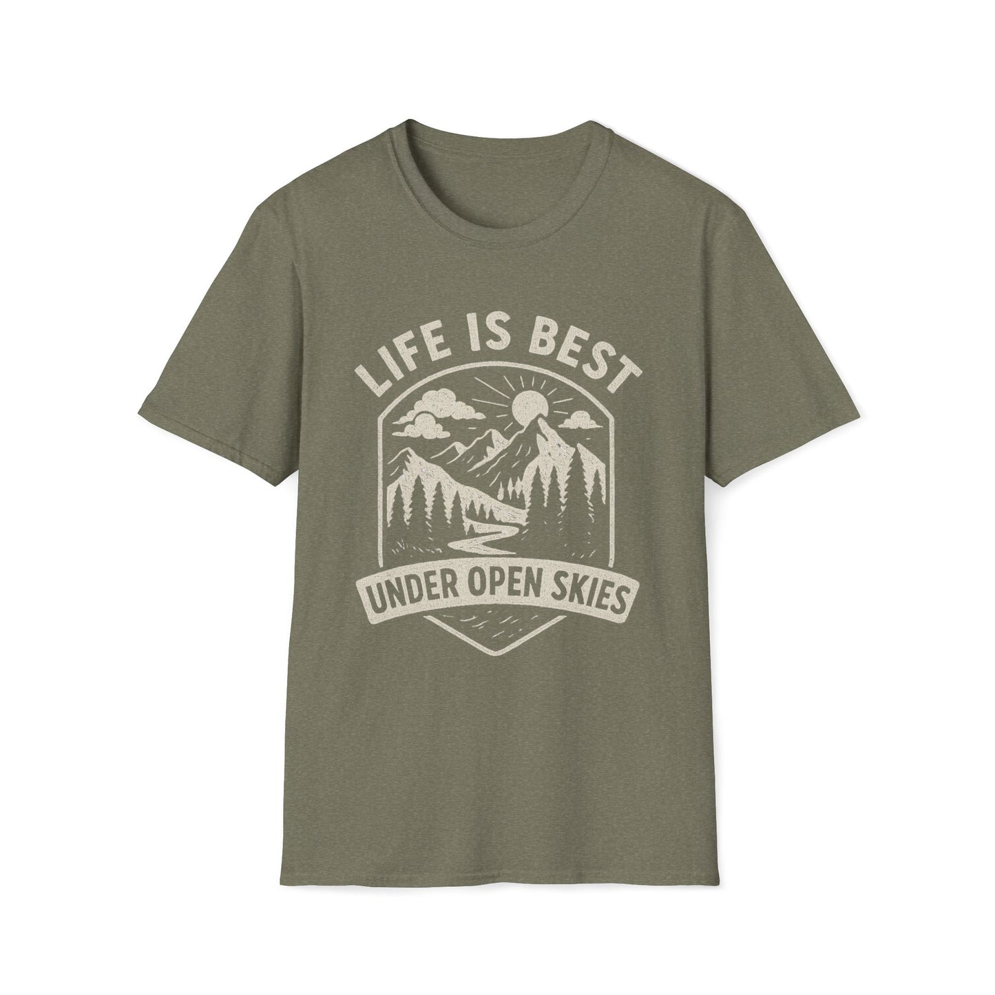 Life Is Best Under Open Skies T-Shirt